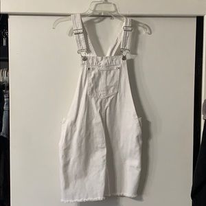 White overalls dress